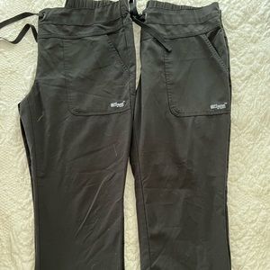 (2) Two black Grey’s Anatomy Scrub Pants